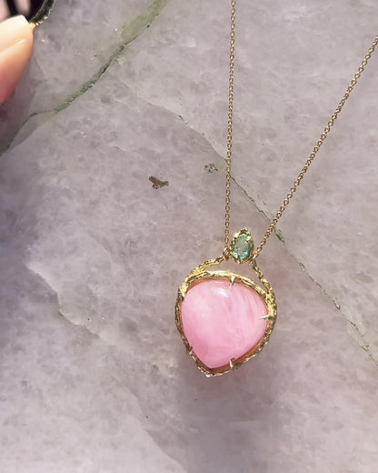 Heart Portal Amulet ⋄ Morganite & Paraíba Tourmaline