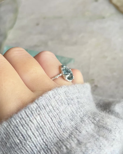 Sea Water Ring ⋄  Aquamarine ⋄ size 6