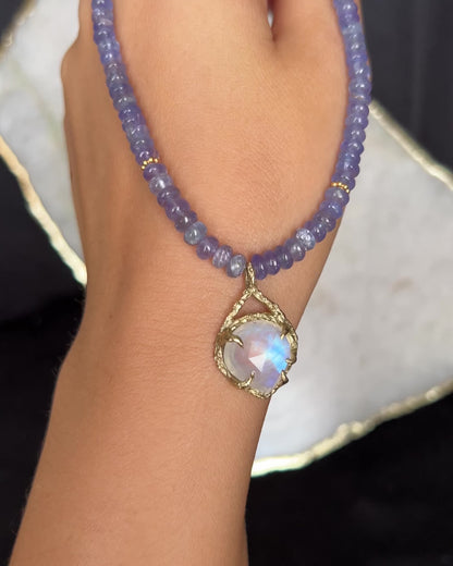 Heart Portal Necklace ⋄ Moonstone & Tanzanite