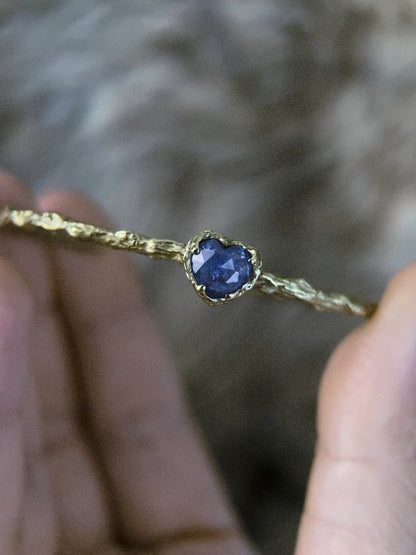 Heart of the Ocean Cuff Bracelet ⋄ Tanzanite