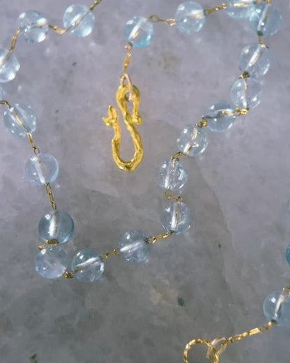 Dewdrops Chain Necklace ⋄ Blue Topaz