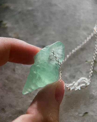 Sereia Long Necklace ⋄ Lake Green Fluorite