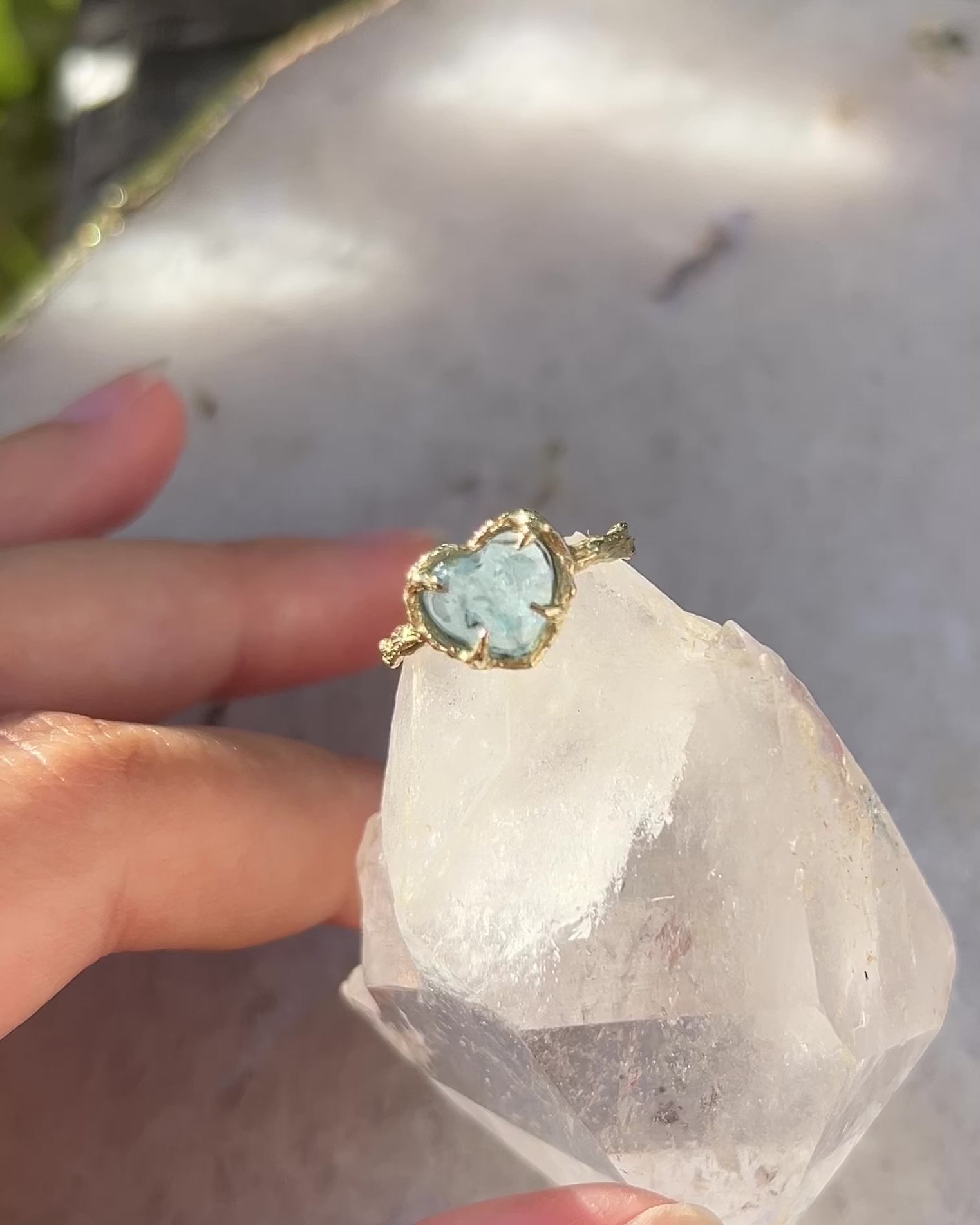 Heart of the Ocean Ring ⋄  Aquamarine ⋄ size 5.5