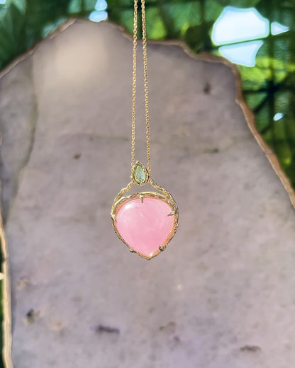 Heart Portal Amulet ⋄ Morganite & Paraíba Tourmaline