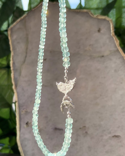 Mermaid Tail Clasp Necklace ⋄ Aquamarine