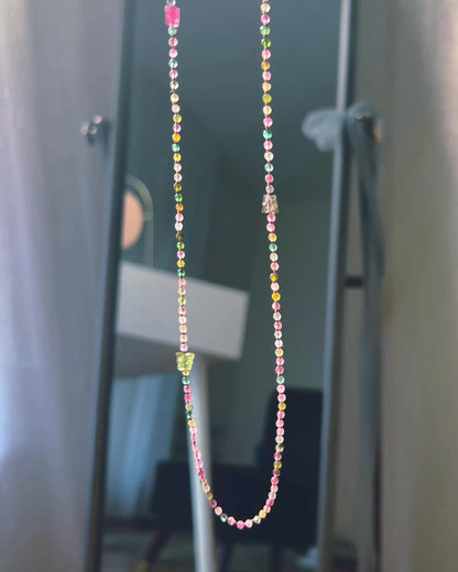 Butterfly Garden Dewdrops Necklace ⋄ Rainbow Tourmaline