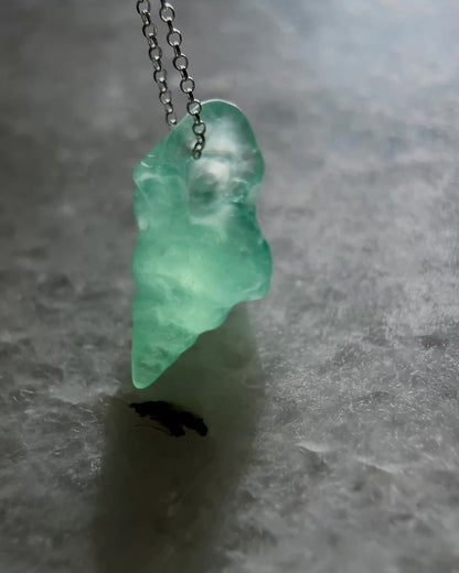 Sereia Long Necklace ⋄ Lake Green Fluorite