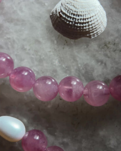 Daughter of Venus Bracelet ⋄ Lavender Rose Quartz