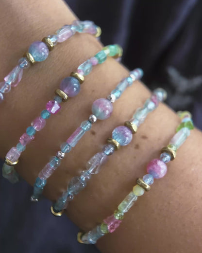 Ocean Pebbles Bracelets ⋄ Tourmaline