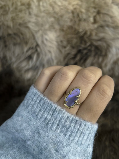 Interstellar Ring ⋄ Australian Opal ⋄ size 6