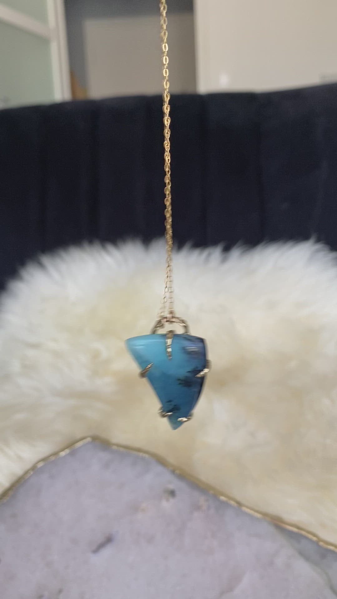 Healing Crystal Necklace ⋄ Peruvian Opal